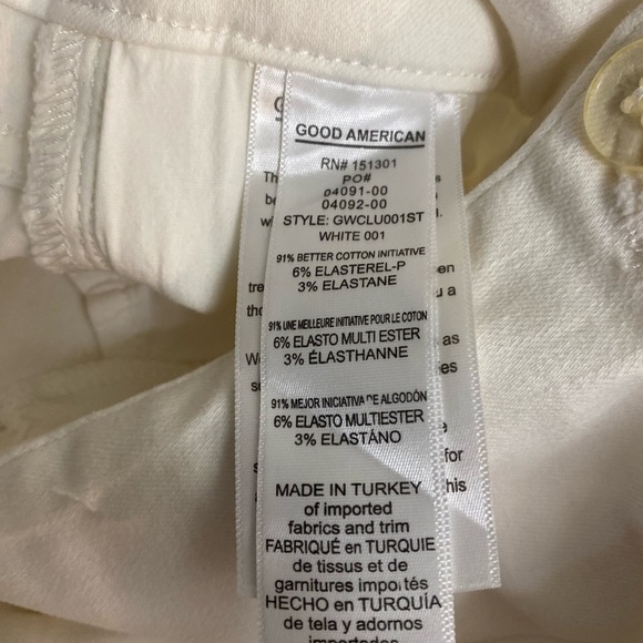 Good American White Ankle Crop Jeans - Picture 7 of 9